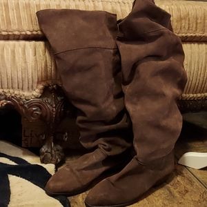 Authentic Brown Leather Boots size 9.5